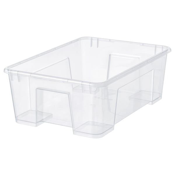 IKEA SAMLA Box clear 15 ¼x11x5 ½ "/3 gallon