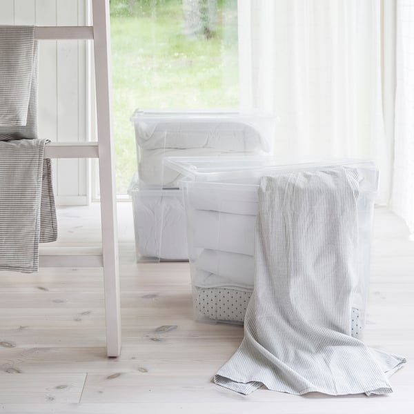 IKEA SAMLA Box Clear 22x15 ¼x11 "/12 Gallon