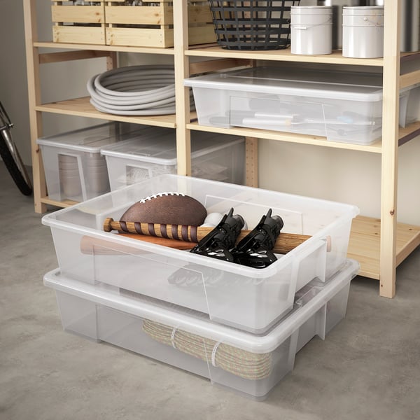 IKEA SAMLA Box Clear 30 ¾x22x7 "/15 Gallon