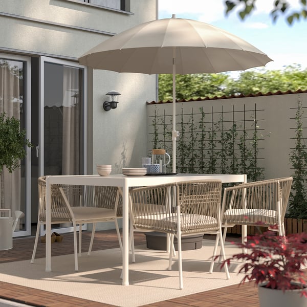 IKEA SAMSÖ Umbrella Tilting/beige 78 3/4 "