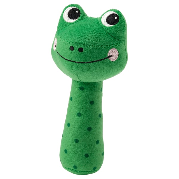 IKEA SANDBI Rattle frog/green