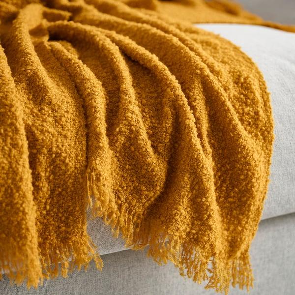 IKEA SANDBRODD Throw Dark Yellow 51x67 "