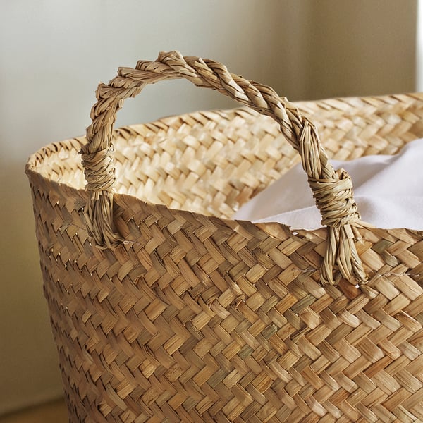 IKEA SANDJORD Basket Sedge 18x7 ¾ "