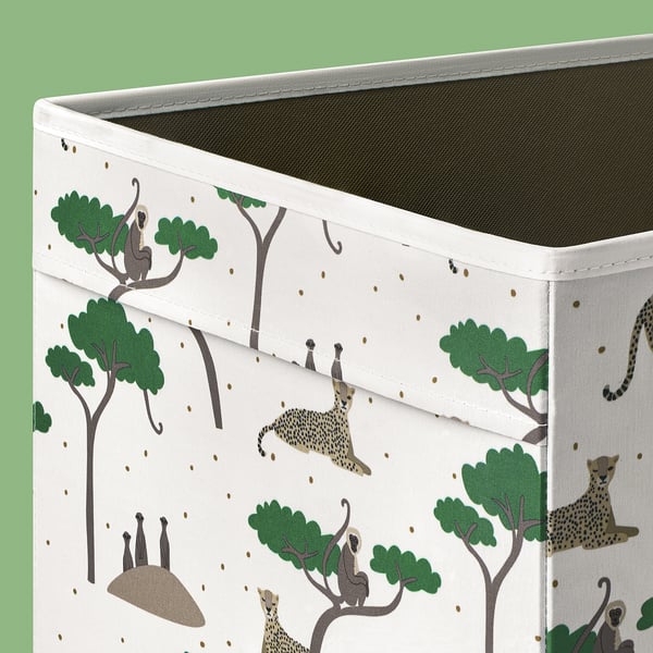IKEA SANDLÖPARE Box Cheetah 13x15x13 "
