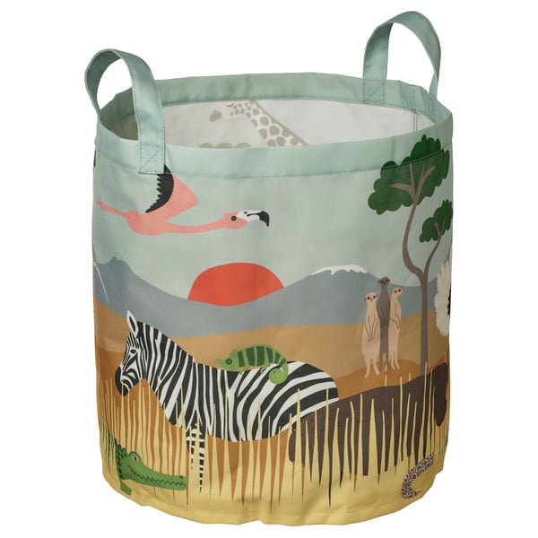 IKEA SANDLÖPARE Storage bag multicolor/savannah