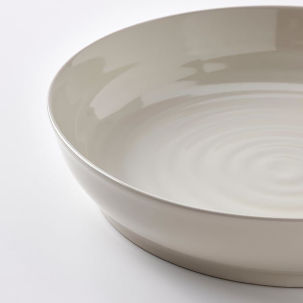 IKEA SANDSKÄDDA Serving Bowl Light Grey-beige 13 "