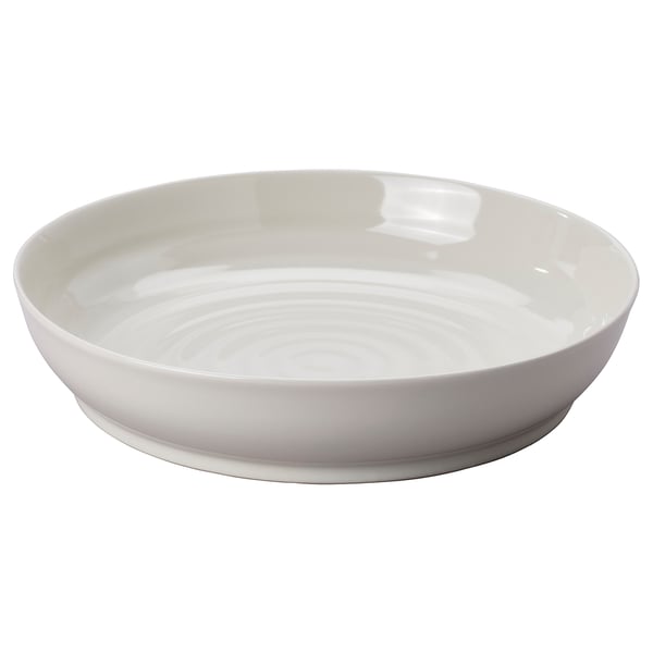 IKEA SANDSKÄDDA Serving bowl light grey-beige 13 "