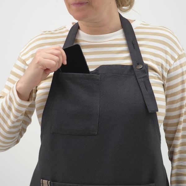 IKEA SANDVIVA Apron Dark Gray 27x33 "