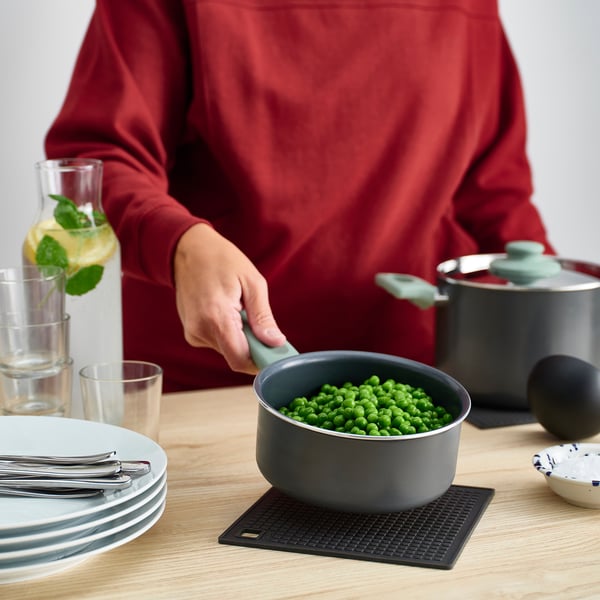 IKEA SANDVIVA Pot Holder Silicone/dark Gray 7x7 "