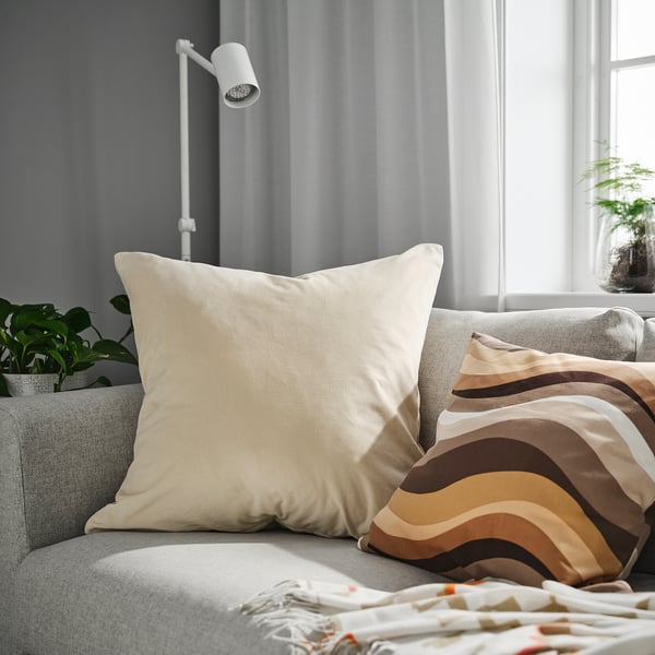 IKEA SANELA Cushion Cover Light Beige 26x26 "
