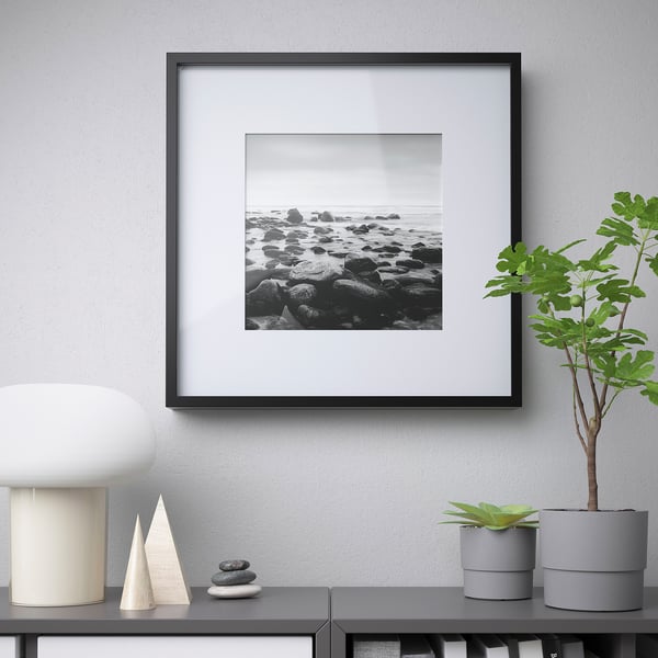 IKEA SANNAHED Frame Black 19 ¾x19 ¾ "