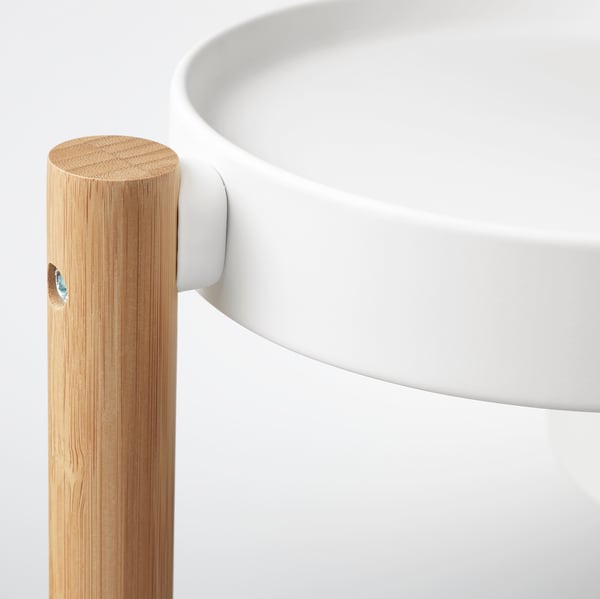 IKEA SATSUMAS Plant Stand Bamboo/white 30 ¾ "