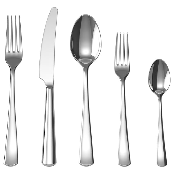 IKEA SEDLIG 20-piece flatware set stainless steel