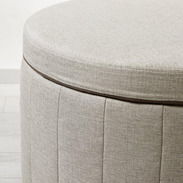 IKEA SIDSJÖ Pouffe With Storage/Kilanda Beige