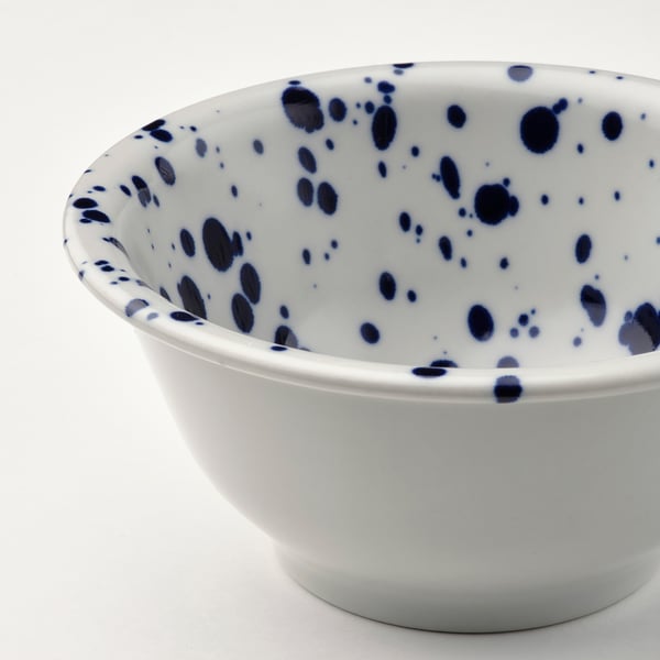 IKEA SILVERSIDA Bowl Patterned/blue 5 ½ "