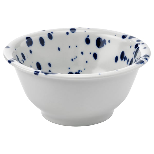 IKEA SILVERSIDA Bowl patterned/blue 5 ½ "