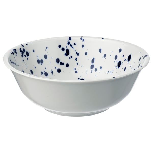 IKEA SILVERSIDA Serving bowl patterned/blue 11 "