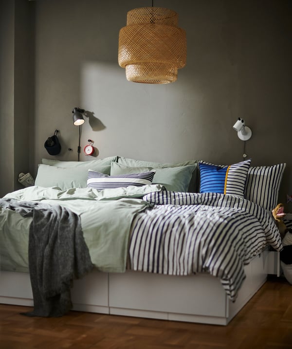 IKEA SINNERLIG Pendant Lamp Bamboo/handmade 20 "