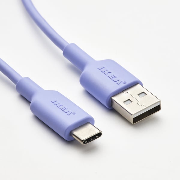 IKEA SITTBRUNN USB-A To USB-C Lilac 3 ' 3 "