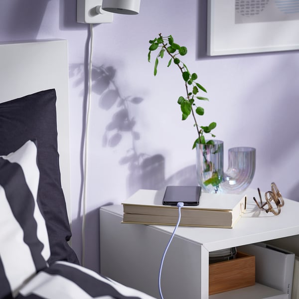 IKEA SITTBRUNN USB-A To USB-C Lilac 3 ' 3 "