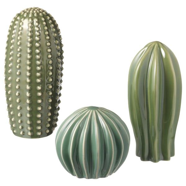 IKEA SJÄLSLIGT Decoration set of 3 green