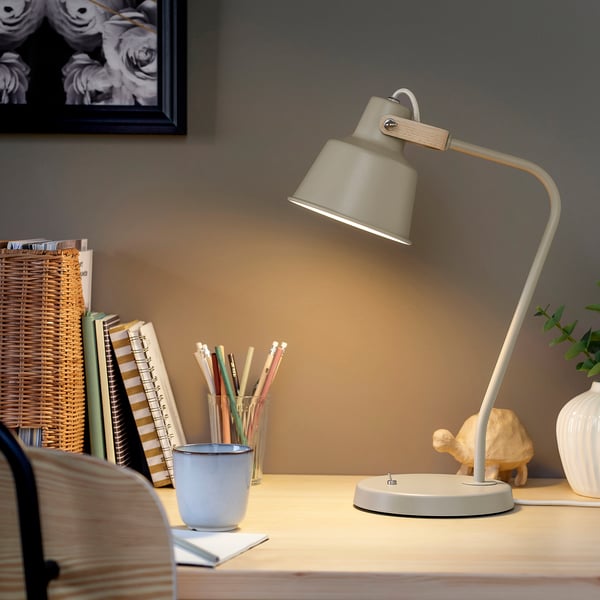 IKEA SJÖMAKT Desk Lamp Beige/ash