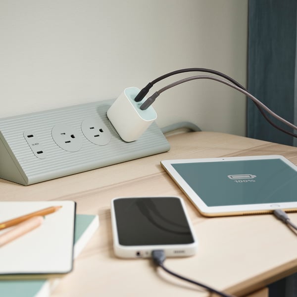 IKEA SJÖSS 45W 2-port USB-C Charger Fast Charging