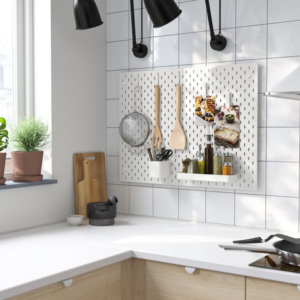 IKEA SKÅDIS 7-piece Accessories Set White