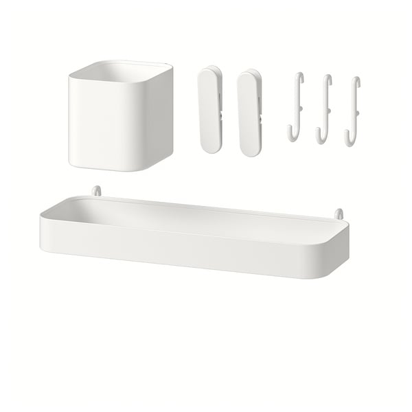 IKEA SKÅDIS 7-piece accessories set white