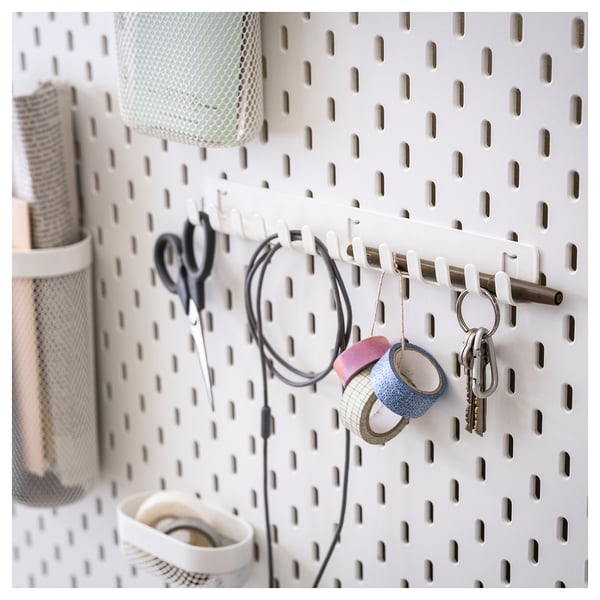 IKEA SKÅDIS Hook Rack White