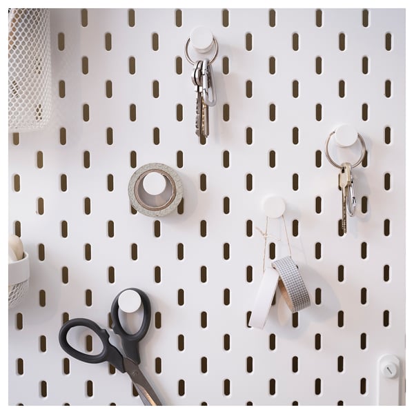 IKEA SKÅDIS Hook White ¾ "