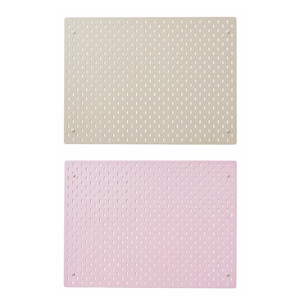 IKEA SKÅDIS Pegboard beige/pink 30x22 "