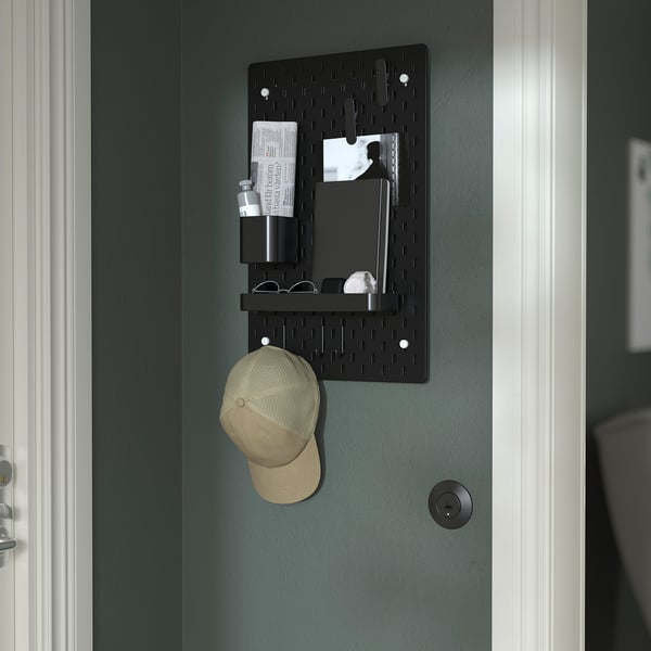 IKEA SKÅDIS Pegboard Combination Black 14 ¼x22 "