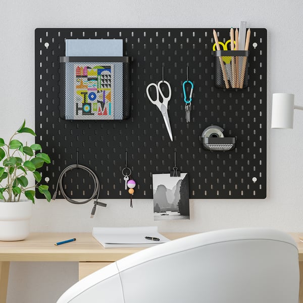 IKEA SKÅDIS Pegboard Combination Black 30x22 "