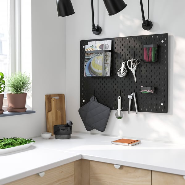 IKEA SKÅDIS Pegboard Combination Black 30x22 "