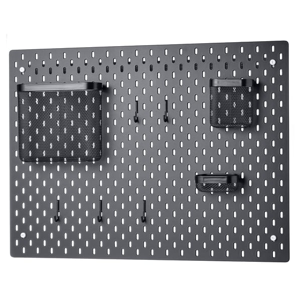 IKEA SKÅDIS Pegboard combination black 30x22 "