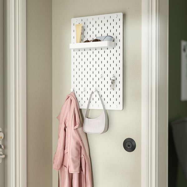 IKEA SKÅDIS Pegboard Combination White 14 ¼x22 "