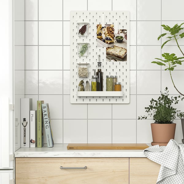 IKEA SKÅDIS Pegboard Combination White 14 ¼x22 "