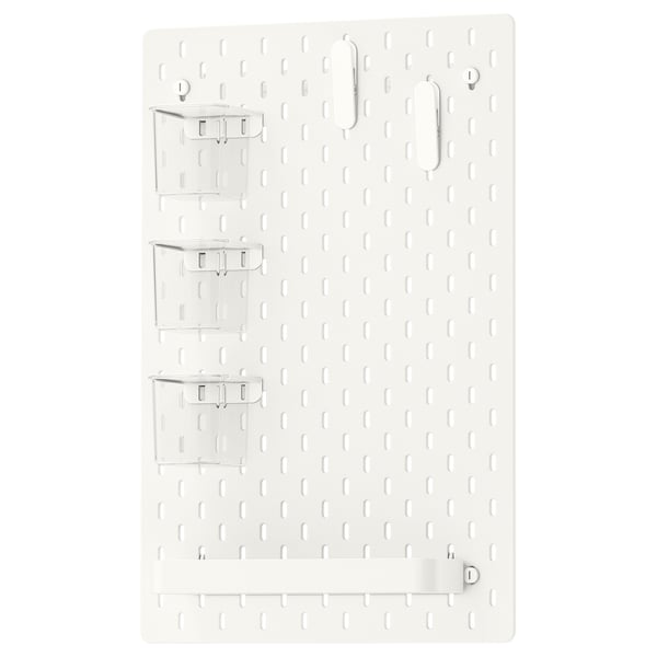 IKEA SKÅDIS Pegboard combination white 14 ¼x22 "