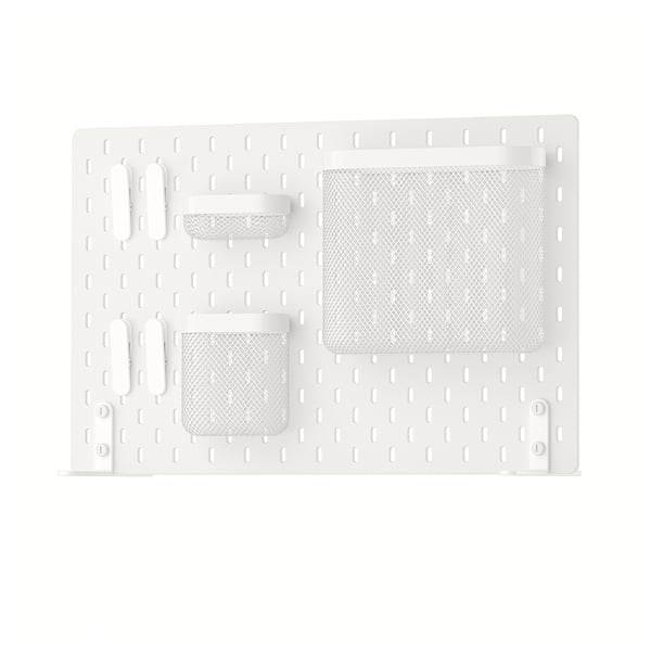 IKEA SKÅDIS Pegboard combination white 22x14 ½ "