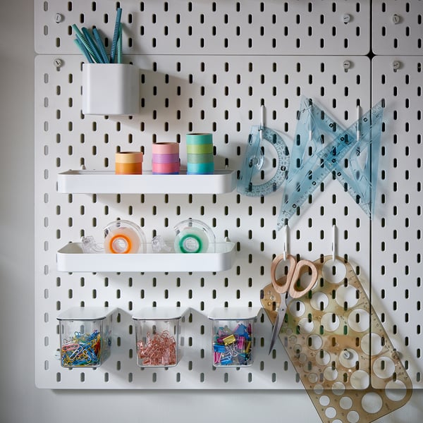IKEA SKÅDIS Pegboard Combination White 22x22 "