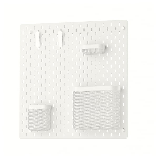 IKEA SKÅDIS Pegboard combination white 22x22 "