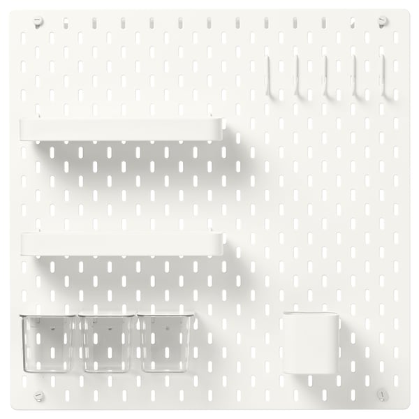 IKEA SKÅDIS Pegboard combination white 22x22 "