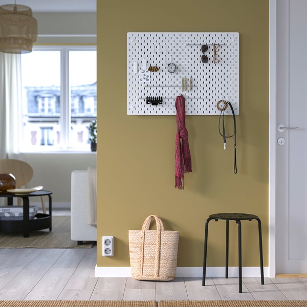IKEA SKÅDIS Pegboard Combination White 30x22 "