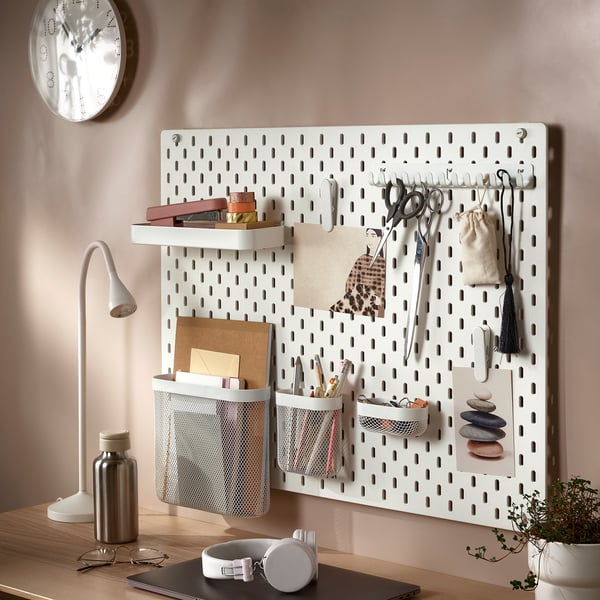 IKEA SKÅDIS Pegboard White 30x22 "