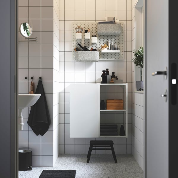 IKEA SKÅDIS Storage Basket Gray