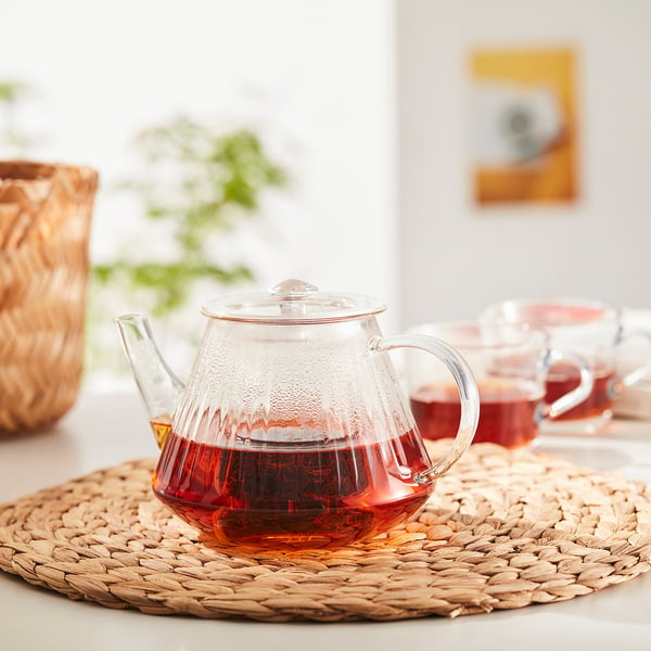 IKEA SKÄLRYTA Teapot Clear Glass 1.1 Qt