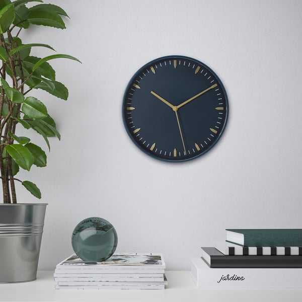 IKEA SKÄRIG Wall Clock Blue 10 ¼ "
