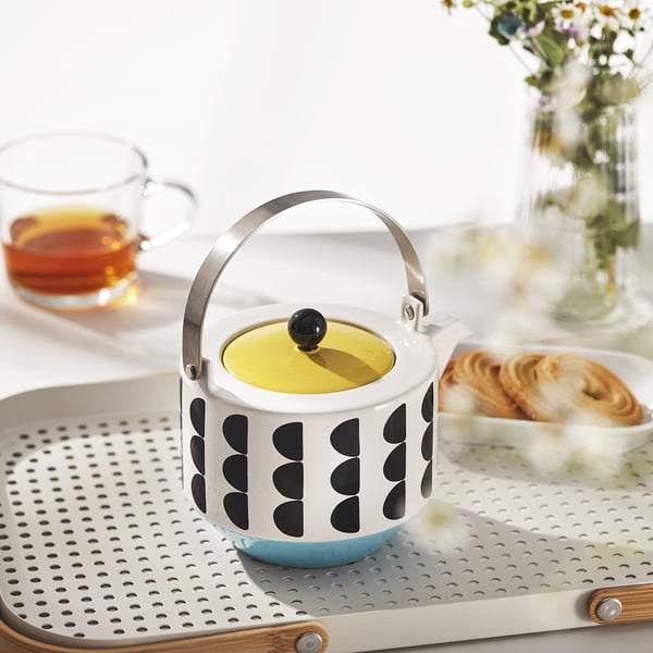 IKEA SKEDSTÖR Teapot Mixed Colors 34 Oz