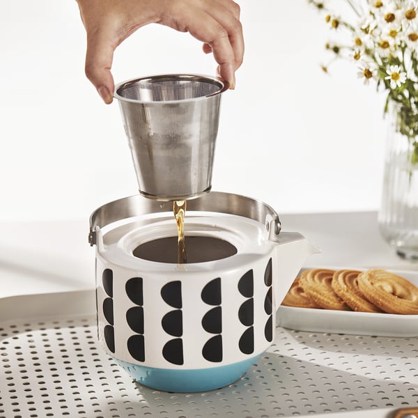 IKEA SKEDSTÖR Teapot Mixed Colors 34 Oz